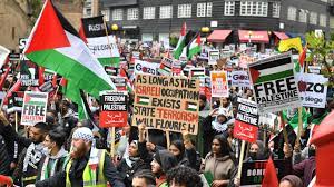 Thousands Of Pro-Palestinian Demonstrate In Central London