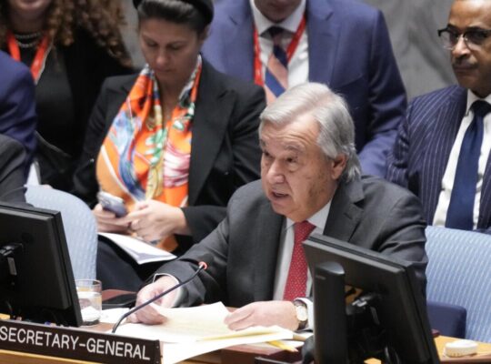UN Chief Warns Of Risk Of Gazza War Spreading