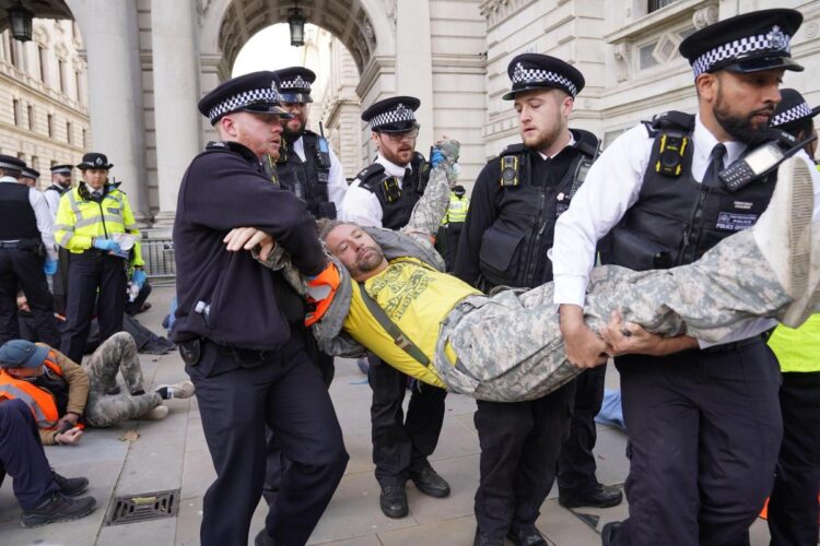 Several Arrests Of Just Stop Oil Activists In London