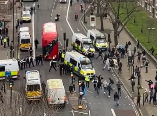 Camberwell Protest Escalates Into Clashes As Police Is Called