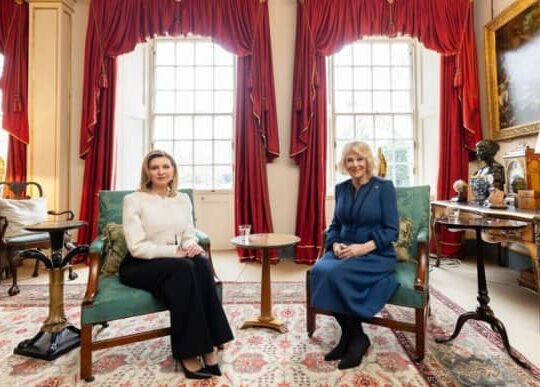 Queen Camilla Meets Ukranian’s First Lady At London Royal Residence