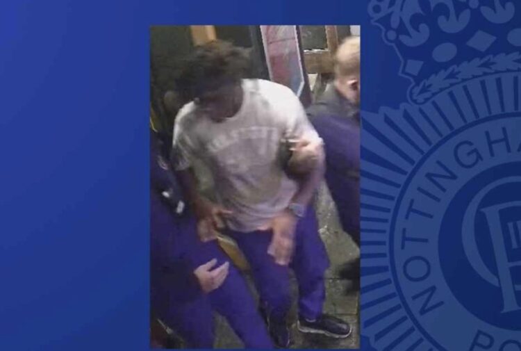 Nottinghamshire Police Release CCTV Image Of Man In Connection With Nightclub Dancefloor