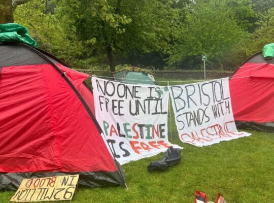 Bristol Students Continue Protests By Camping In Fort Gardens