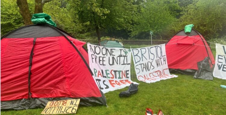 Bristol Students Continue Protests By Camping In Fort Gardens