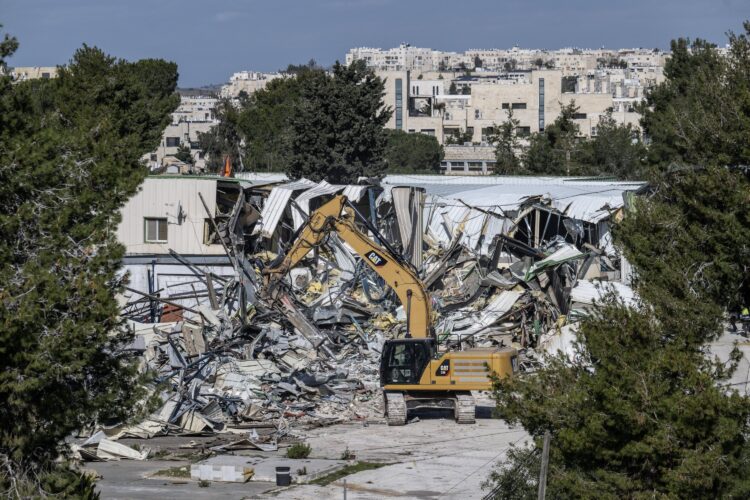 Jerusalem tensions escalate as Israeli forces demolish former UNRWA headquarters