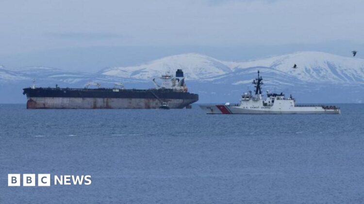 United States  preparing to remove the captain and first officer of a Russian-flagged oil tanker from UK waters