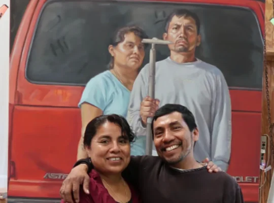 Migrant Father Featured in ‘New American Gothic’ Painting Detained by ICE, Artist Says