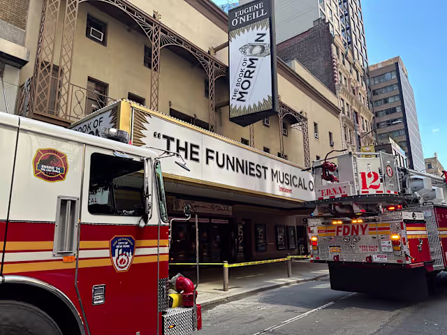 Broadway Theatre Fire Halts ‘Book of Mormon’ Run