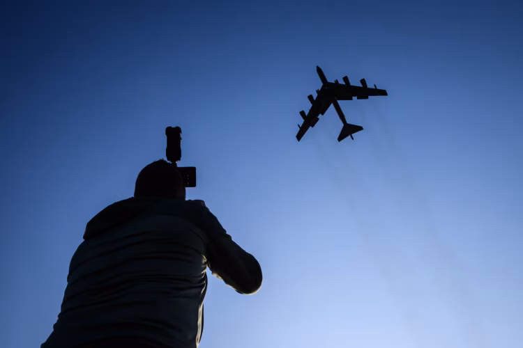 B-52 Test Flight Plunges Before Crash