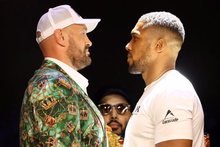 Tyson Fury and Anthony Joshua meet at press conference